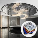 Bamboo Charcoal Water Ripple Wood Veneer Plate Carbon Crystal Plate Bamboo Wood