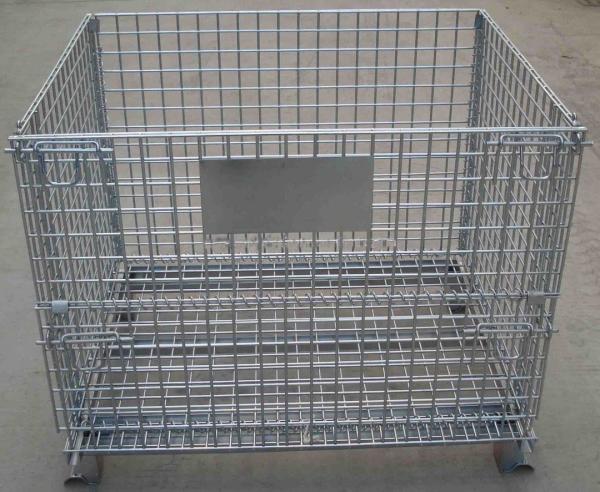 Q235 Material IBC Metal Cage Warehouse Storage Cages 6.0mm Wire Diameter For