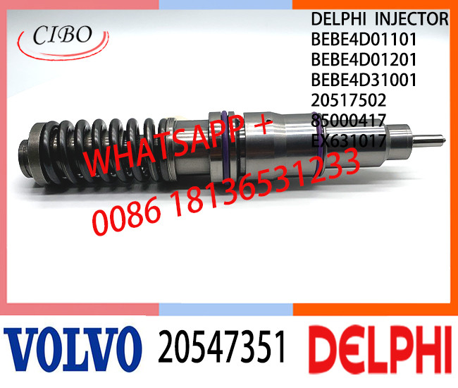 Diesel Injector 20547351 BEBE4D01101 BEBE4D01201 BEBE4D31001 20517502 85000417 EX631017 E3.0 for VOL D12 3155 465 BHP