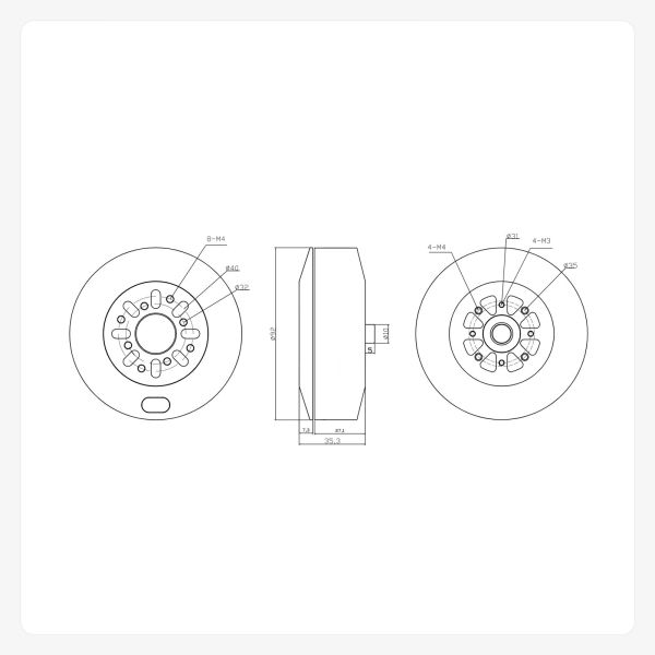 Permanent Magnet Brushless DC Motor for Quadcopter Drone Spayer Drone and Multi Rotor Drone