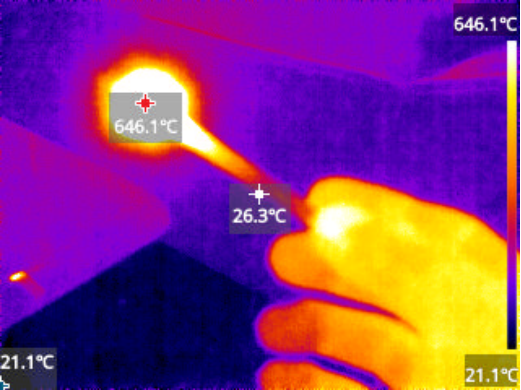 IP54 Waterproof Handheld Infrared Thermometer 320x240 Resolution