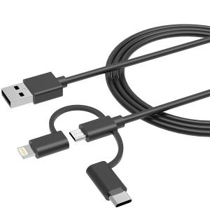 Wholesale 3 in 1 PVC 28g 10ft Multiple USB Port Charger from china suppliers