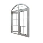 2.0mm Profile Double Tempered Glass Aluminiumfrench Doors For Heat Insulation