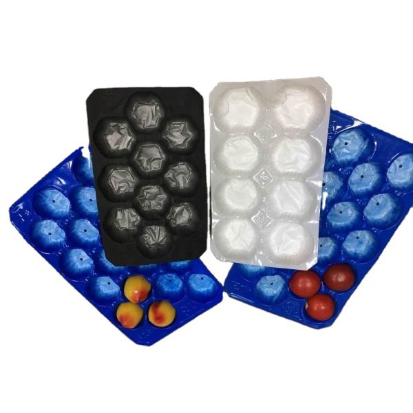 Wholesale Fruit and Vegetable Packing Alveoli Tray Apple Mango Kiwi Avocado Plastic Packing Tray