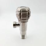 Brushed Stainless Steel Angle Valve 1 Way Wash Basin Faucet Medium Temperature