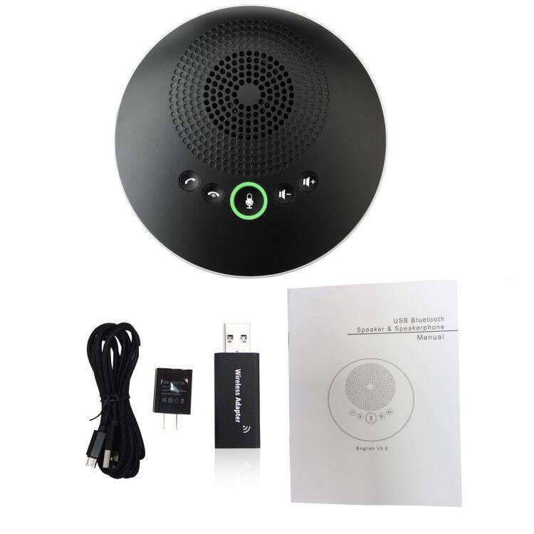 Omni Directional USB Wireless Conference Speakerphone Microphone with 4 Meters Pickup Range