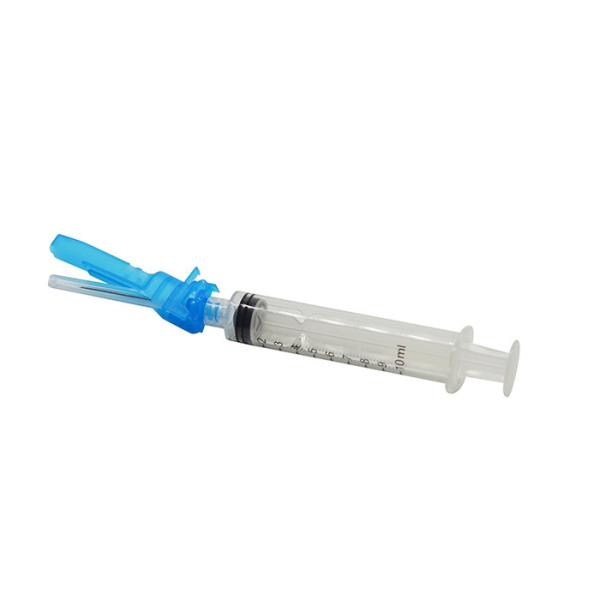Retractable Safety Syringe With Needles For Medical Supply