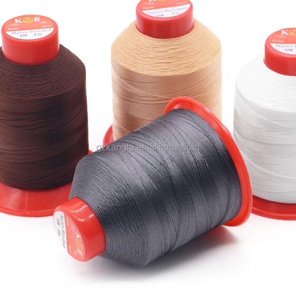 1200g/roll Twisted 100% Nylon6.6 Bonded Thread Tex 70 210d/3 for Sewing Leather Shoes