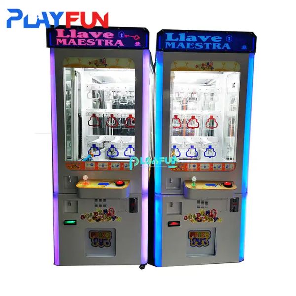 Flexible Customize 15 Boxes 9 Boxes Led Light Mini Gold Key Master Big Expensive Prize Vending Gaming Machine