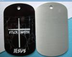 C.M.Y.K Aluminum / Stainless Steel Silkscreen Printing Personalised Dog Tags