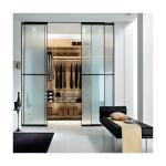 Supermarket Wardrobe Storage Cabinet with Customized Glass Sliding Door