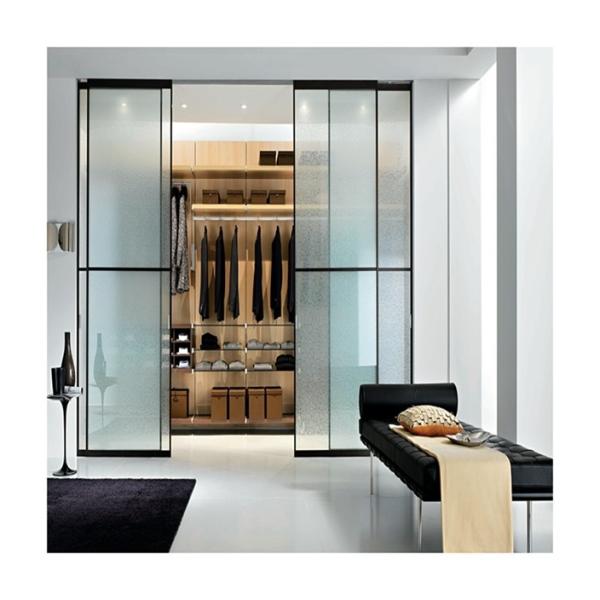 Supermarket Wardrobe Storage Cabinet with Customized Glass Sliding Door