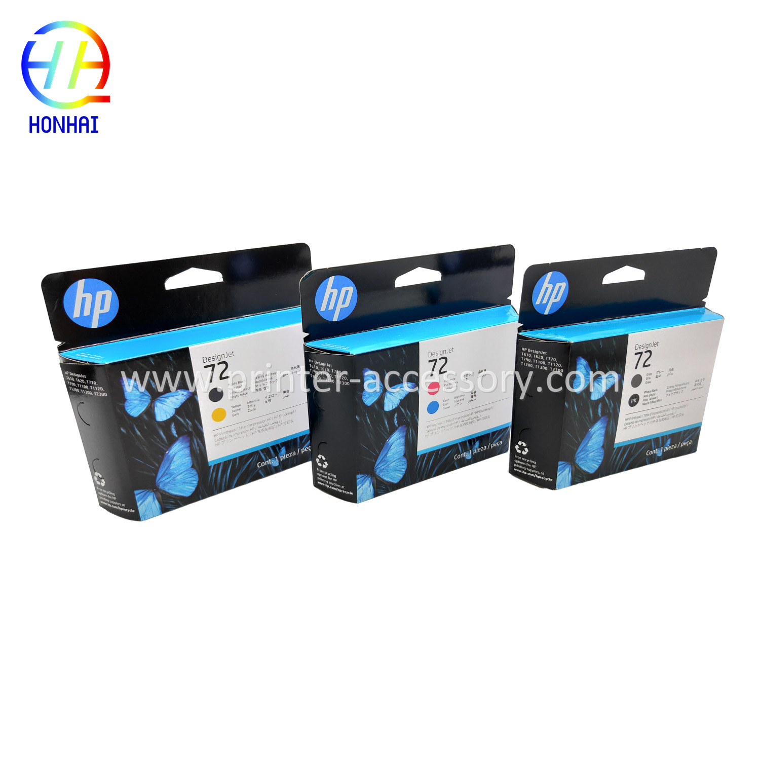 Original New Printheads For HP DesignJet T610 T620 T770 T790 T110 T1120 T1200 T1300 T2300 Printer Printhead
