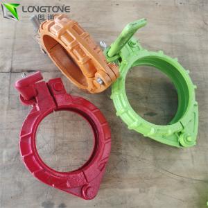 Wholesale Concrete Pump Rubber Pipe Clamp Quick Release Tube Clamp Zinc Color from china suppliers