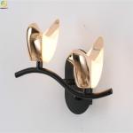 Acrylic Metals Art Baking Paint Gold LED Modern Pendant Light For Home / Hotel