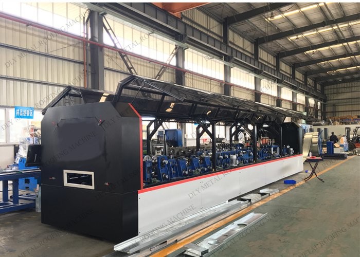 380v 50hz 4.5mm Cz Purlin Machine Driven By Gearboxes
