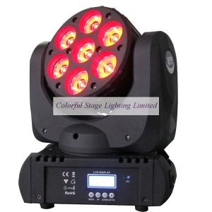Wholesale Best selling 7x12W OSRAM RGBW 4in1 Beam LED Moving Head Stage Lighting from china suppliers
