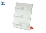 Plexiglass / Acrylic Business Card Holder , 6 Pockets Acrylic Document Holder