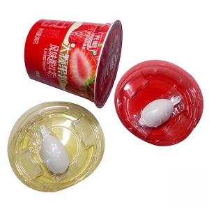 Wholesale Round Disposable Plastic Yogurt Cups With Spoon 1.5- 20grams from china suppliers