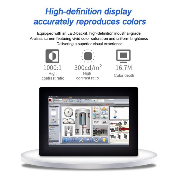 24 Inch High Brightness 1000nits LCD USB DVI Sunlight Readable Embedded Industrial Open Frame Touch Monitor 1000nits Sunlight Readable