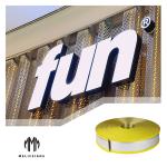 Brush Aluminum Channel Letter Trim Cap 33.3 Meters Length With Rubber Edge