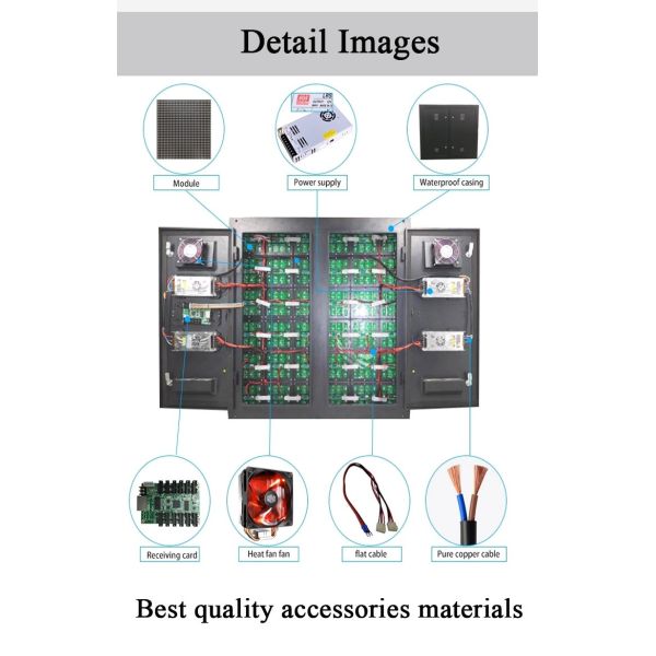 SMD Full Color Outdoor Fixed LED Display P5 P6 P8 P10 LED Video Panel