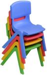 Stackable Plastic Colorful Kids Chairs Learn Play Chair For School Home Play
