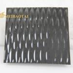 Golden Black Polished Embossed Stainless Steel Sheet Popular Pattern
