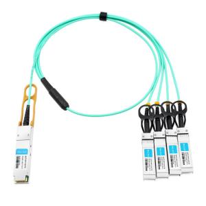 Wholesale HPE BladeSystem 721070-B21 Compatible 7m (23ft) 40G QSFP+ to Four 10G SFP+ Active Optical Breakout Cable from china suppliers