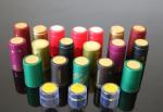 Red pvc heat shrink cap seal for wine bottle, pvc shrink capsules for red wine