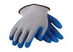 Nylon Knitted Liner Latex Palm Coated Gloves , Blue Garden Work Gloves
