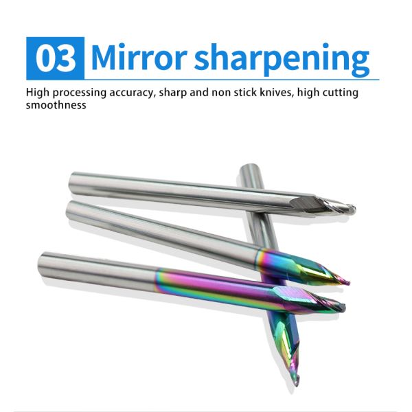 Aluminum CNC Taper Ball Milling Cutter 2 Flutes Solid Carbide Tungsten Taper Ball Nose End Mill Customized OEM Support