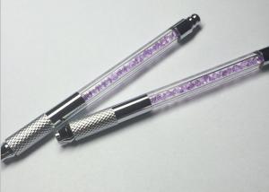 Wholesale Newest Pink Crystal Manual permanent tattoo pen Eyebrow Handmade Pen from china suppliers