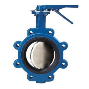 Wholesale ANSI 150LB JIS 10K BS EN DIN DI Carbon stainless steel gearbox lug butterfly valves price with handle manual pn16 from china suppliers