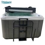 Collapsible Customized Shade Outdoor Spa Cover For Balboa Hot Tub In Charcoal
