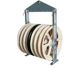 Wholesale Middle Steel Six Nylon Seven Wheel Conductor Pulley For Stringing Equipment from china suppliers