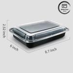Single Compartment Meal Prep Disposable Plastic Food Containers Microwave Safe