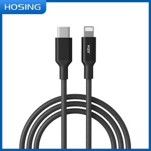 Wholesale Braided Black 1M 3A 60W PD MFI C94 USB Lightning Cord from china suppliers