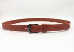Cowhide Genuine Embossed Leather Belt For Women Gunmetal Pin Buckle