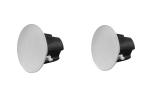 8 Inch 100W IP PoE Speaker / Dante Poe Ceiling Speakers Built-In Power Amplifier