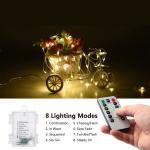 5M 10M 50 Led Fairy Night Light Battery Powered Led Leather String Light