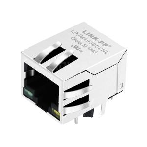 Wholesale LPJM4538GENL Single Port 5G Base-T RJ45 Jack Integrated Magnetics Tab Down Green/Yellow Led from china suppliers