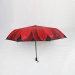 Magic Full Color Flower Print Umbrella , 3 Fold Windproof Travel Umbrella