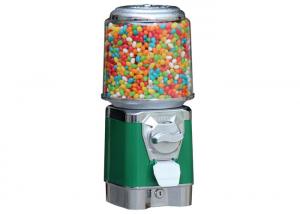 Wholesale Round jelly belly gumball vending machine green 3.6kgs 46cm PC 6 coins for mall from china suppliers