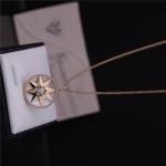 Gold Factory ROSE DES VENTS MEDALLION NECKLACE in 18K YELLOW GOLD with DIAMOND