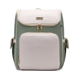 Wholesale New Large-capacity PU Leather Diaper Bag Waterproof Shoulder Mommy Backpack With Stroller Strap For Mom from china suppliers
