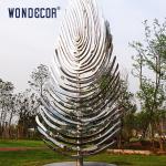 Customized Stereoscopic Stainless Steel Tree Sculpture Garden Decoration