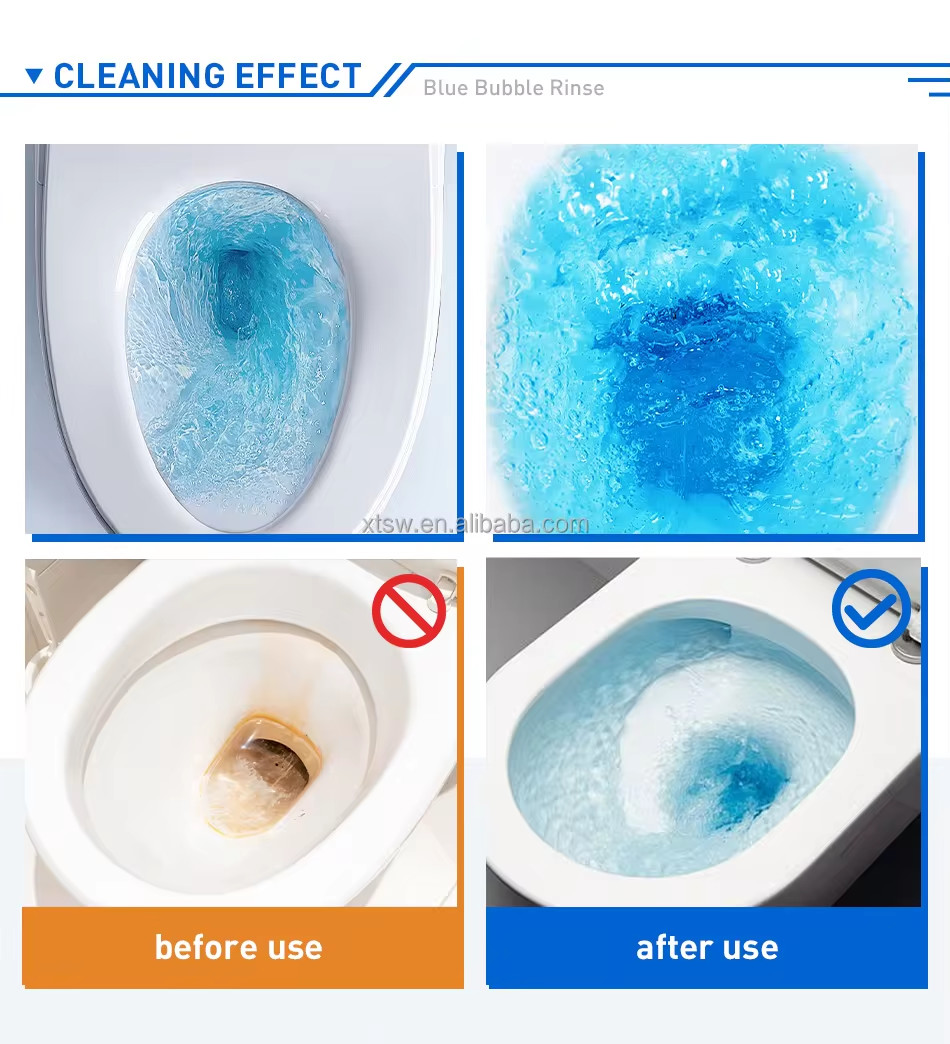 Solid Bathroom Cleaning Tablets Automatically Cleaning Deodorant And Smell Removing