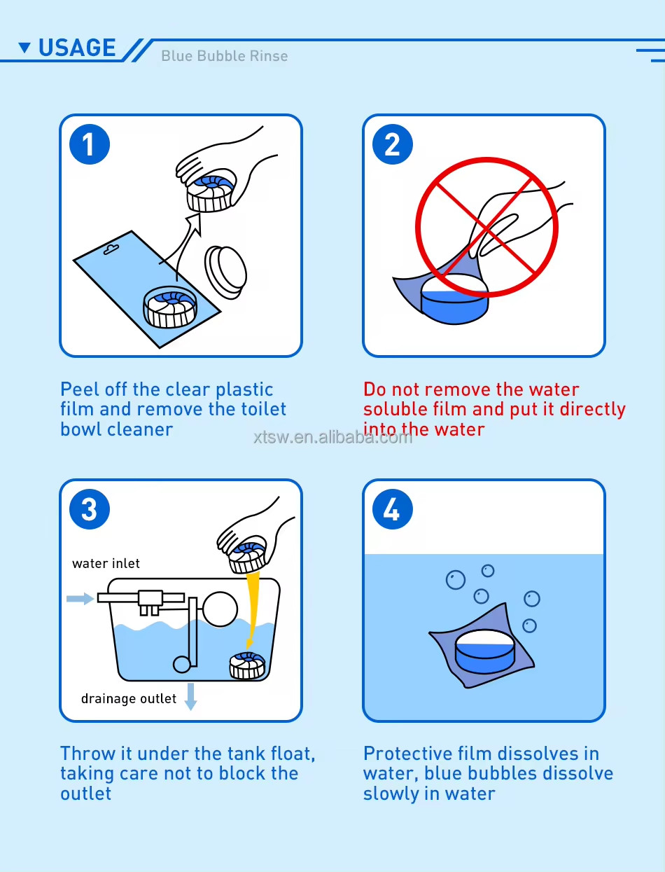 Solid Bathroom Cleaning Tablets Automatically Cleaning Deodorant And Smell Removing