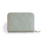 Camellia Genuine Leather Hand Coin Purse Small and Exquisite Wallet with No